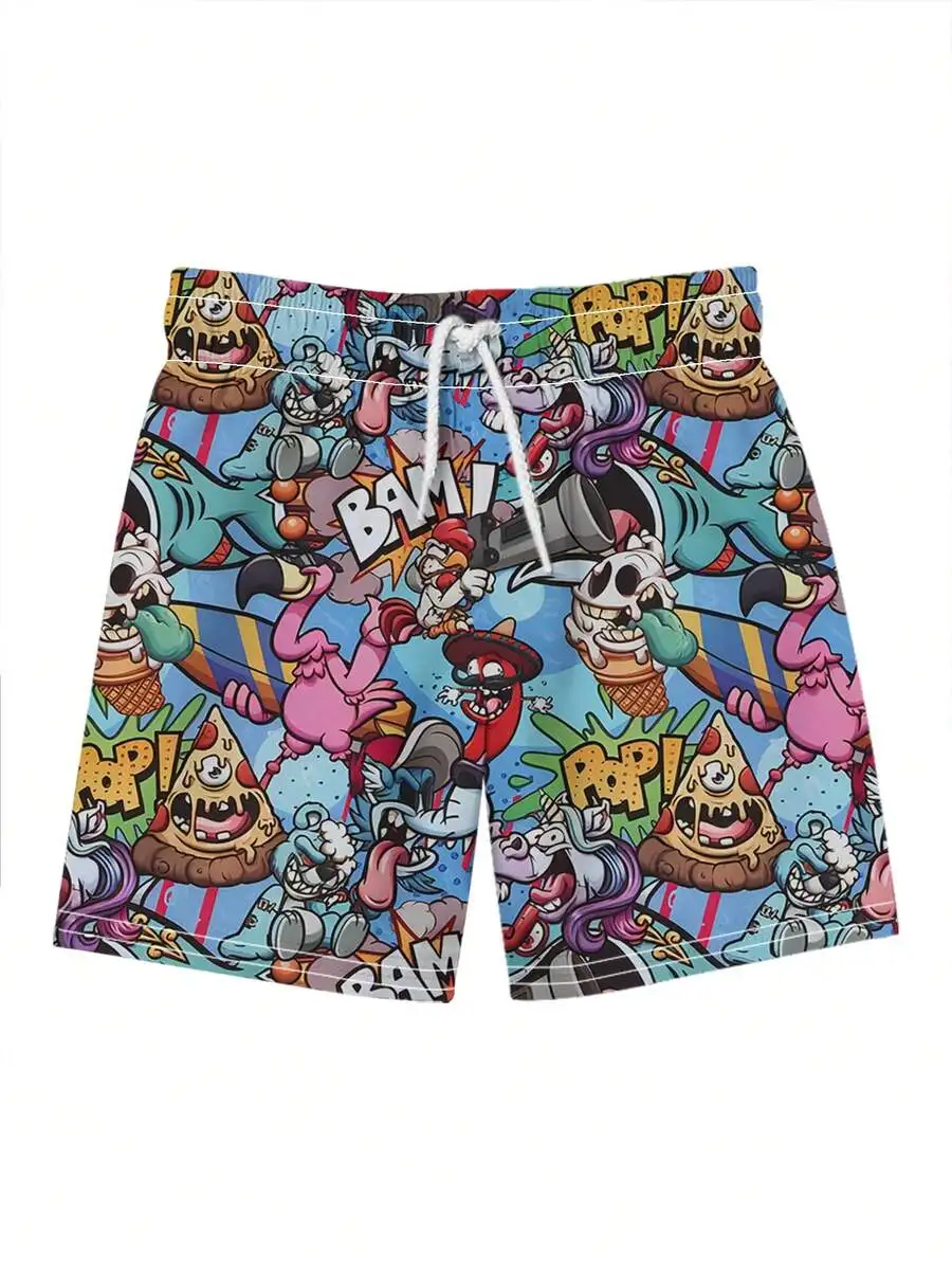 Mens Quick-Dry Cartoon Print Swim Trunks Beach Shorts Drawstring Casual Summer
Mens Quick-Dry Cartoon Print Swim Trunks Beach Shorts Drawstring Casual Summer