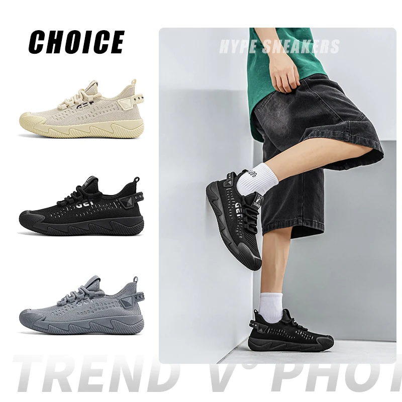 New Men's Sneakers Thick Sole Comfortable Casual Shoes Lightweight Breathable Fashion Running Shoes Luxury Male Tenis Masculino
New Men's Sneakers Thick Sole Comfortable Casual Shoes Lightweight Breathable Fashion Running Shoes Luxury Male Tenis Masculino