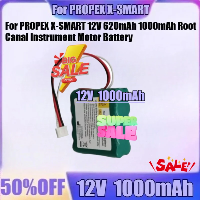 1000mAh For PROPEX X-SMART 12V 620mAh 1000mAh Root Canal Instrument Motor Battery New High Quality Battery
1000mAh For PROPEX X-SMART 12V 620mAh 1000mAh Root Canal Instrument Motor Battery New High Quality Battery