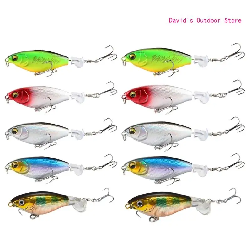 5Pcs Propeller Noise Baits Surfaces Tractor Lure Fish Hook Propeller Tractor Hard Baits Topwater Fishing Lures Enduring X3UA
5Pcs Propeller Noise Baits Surfaces Tractor Lure Fish Hook Propeller Tractor Hard Baits Topwater Fishing Lures Enduring X3UA
