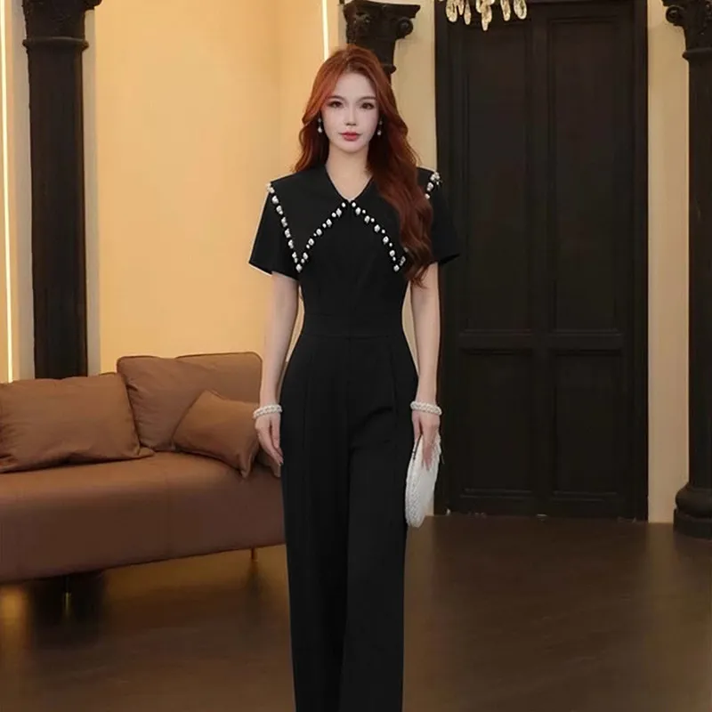 Summer 2026 Slim Fit Luxury Pantsuit Elegant Style Influence High Waist Wide Leg Pants Polyester Fiber
Summer 2026 Slim Fit Luxury Pantsuit Elegant Style Influence High Waist Wide Leg Pants Polyester Fiber