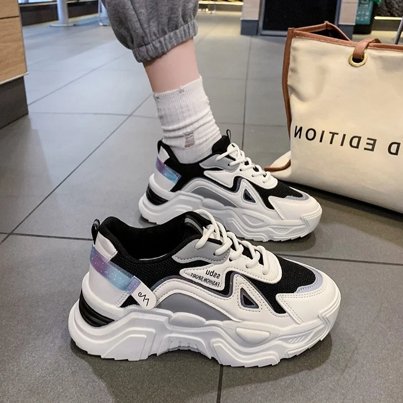Sporty Dad Shoes for Women 2025 New Spring Thick Bottom Heightening Versatile Women's Sporty Casual White Shoes Cross Buckle
Sporty Dad Shoes for Women 2025 New Spring Thick Bottom Heightening Versatile Women's Sporty Casual White Shoes Cross Buckle