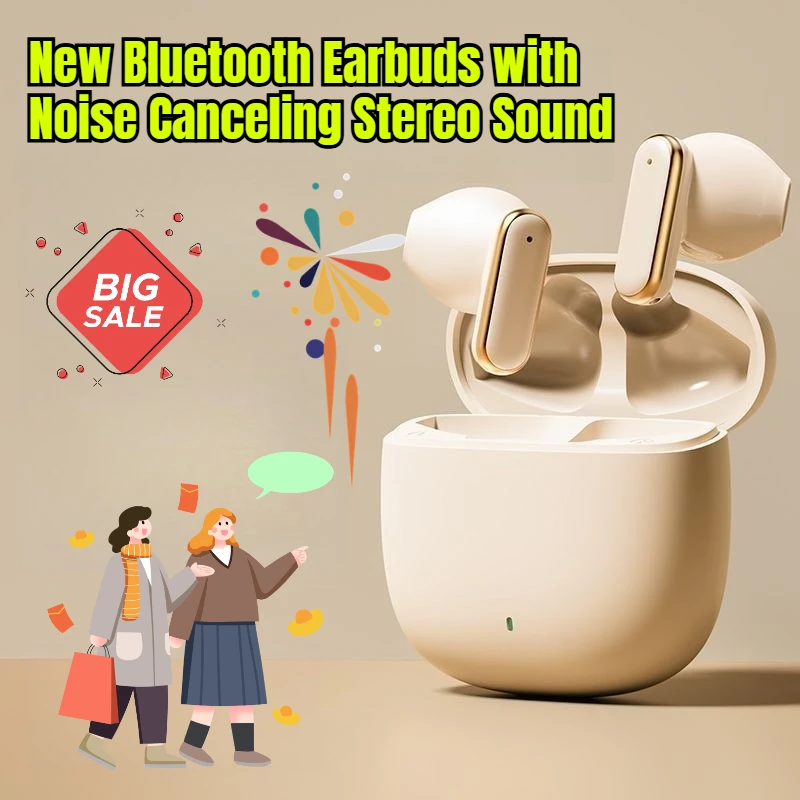 New Bluetooth Earbuds with Noise Canceling Stereo Sound Semi in Ear Design and True Wireless Function
New Bluetooth Earbuds with Noise Canceling Stereo Sound Semi in Ear Design and True Wireless Function