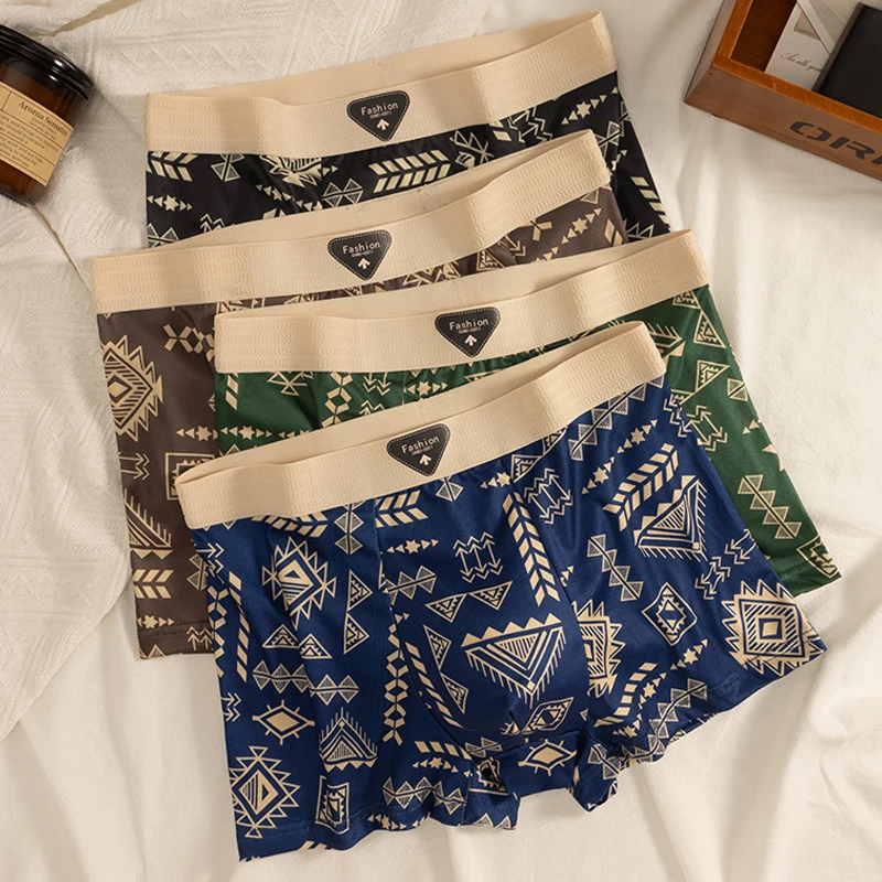 1pcs Mens Boxer Short Student Underwears Breathable Cool Large Size Teenager Panties Males Retro Ethnic Style Flat Corner Shorts
1pcs Mens Boxer Short Student Underwears Breathable Cool Large Size Teenager Panties Males Retro Ethnic Style Flat Corner Shorts