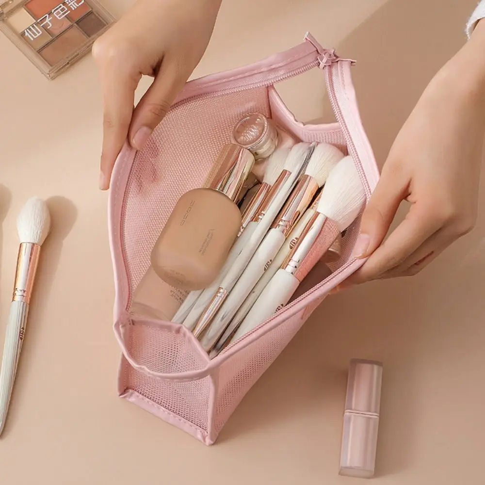 Portable Mesh Handheld Makeup Bag Square Zipper Transparent Mesh Cosmetic Bag Lightweight Large Capacity Storage Toiletry Bag
Portable Mesh Handheld Makeup Bag Square Zipper Transparent Mesh Cosmetic Bag Lightweight Large Capacity Storage Toiletry Bag
