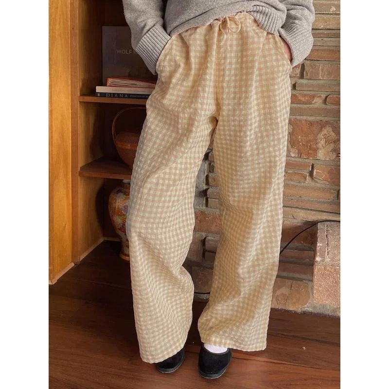 Loose Fit Plaid Trousers Harlan Style Casual Pants Neutral Gender Spring Collection Other Material 100% Cross-Border European
Loose Fit Plaid Trousers Harlan Style Casual Pants Neutral Gender Spring Collection Other Material 100% Cross-Border European