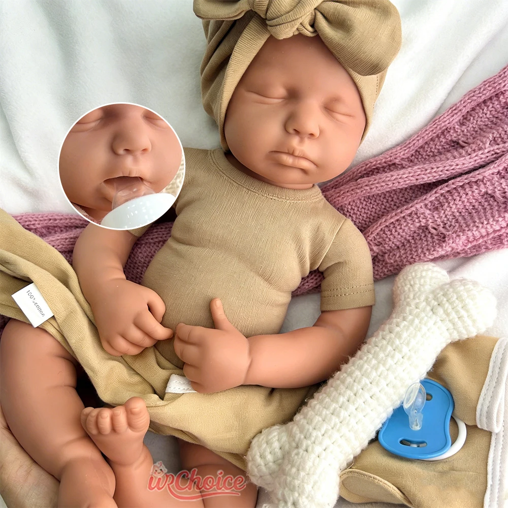 50cm Can Use Pacifiers Full Body Silicone Reborn Baby Realistic Newborn Girl/Boy Loulou Lifelike Soft Touch Art Doll
50cm Can Use Pacifiers Full Body Silicone Reborn Baby Realistic Newborn Girl/Boy Loulou Lifelike Soft Touch Art Doll