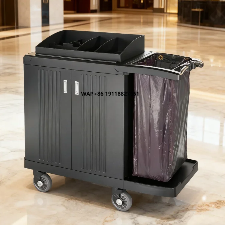 Hotel Guest Room Multifunction Housekeeping Cleaning Service Trolley Cart With Door
Hotel Guest Room Multifunction Housekeeping Cleaning Service Trolley Cart With Door