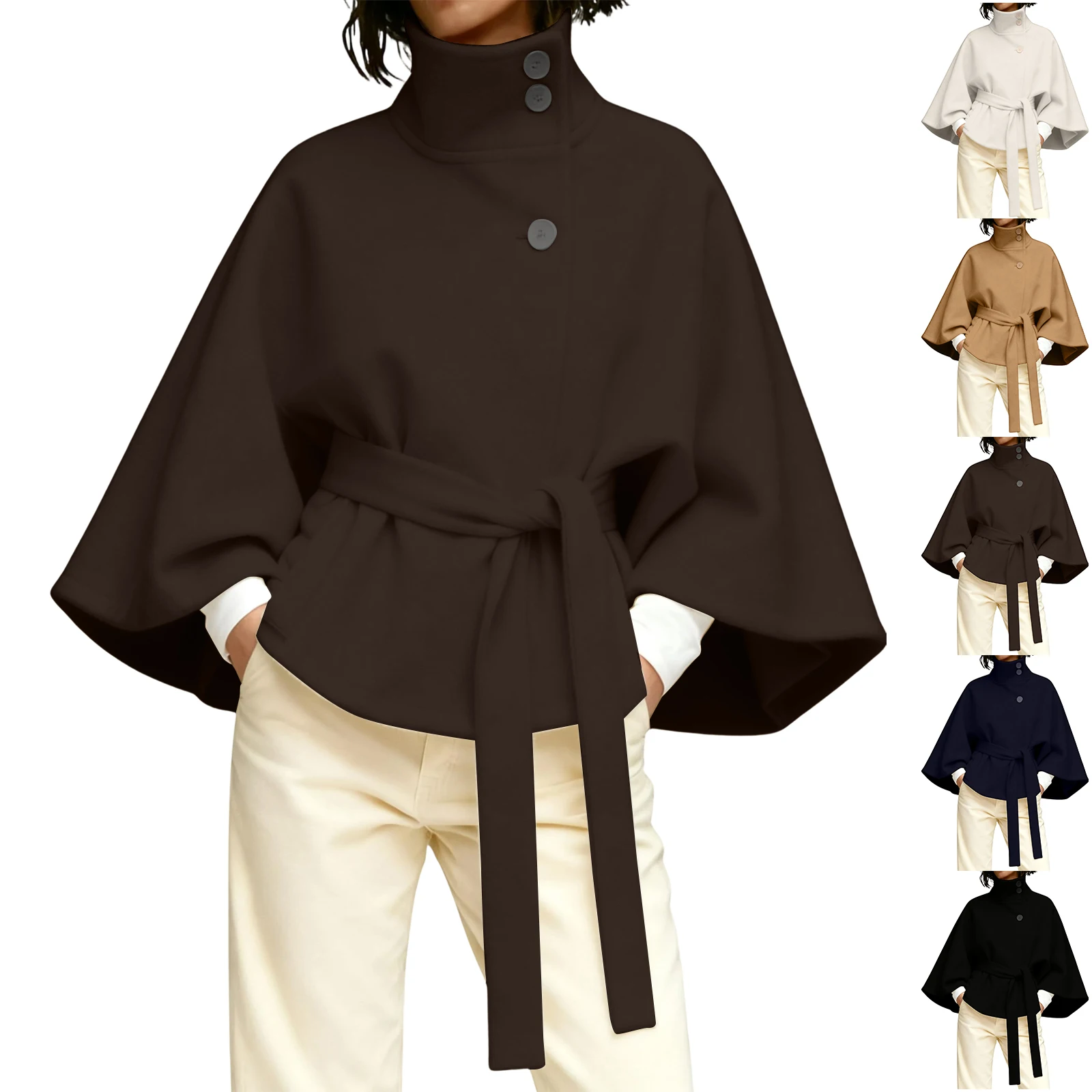 Women'S Slim Turtleneck Coat Short Solid Color Outerwear Coat Autumn Winter Coats Fashion Lady Streetwear Women's Fashion Coat
Women'S Slim Turtleneck Coat Short Solid Color Outerwear Coat Autumn Winter Coats Fashion Lady Streetwear Women's Fashion Coat