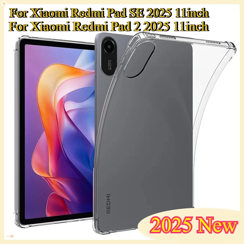 Новинка 2025 года, прозрачный чехол XIAOMI Redmi Pad 2 HD для MI Redmi Pad SE 2025 11 дюймов, противоударный чехол для планшета Redmi 2025 из ТПУ
Новинка 2025 года, прозрачный чехол XIAOMI Redmi Pad 2 HD для MI Redmi Pad SE 2025 11 дюймов, противоударный чехол для планшета Redmi 2025 из ТПУ