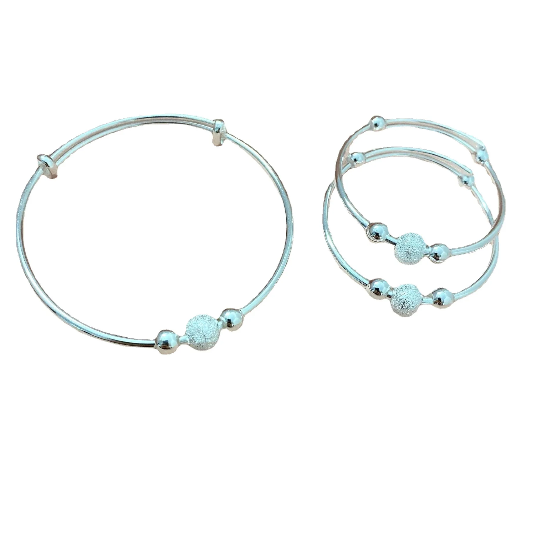 Wholesale S999 Silver Baby Bracelet a Pair of Newborn Baby Children's Jewelry Pure Silver Bangle and Adult Bracelet
Wholesale S999 Silver Baby Bracelet a Pair of Newborn Baby Children's Jewelry Pure Silver Bangle and Adult Bracelet