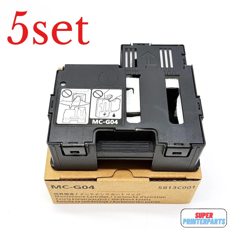 5set G04 Maintenance Cartridge MC-G04 For Canon G2870 G2970 G3170 G3270 G3370 G3470 G3471 G3472 G3570 G3571 G3572 G3630 G3670
5set G04 Maintenance Cartridge MC-G04 For Canon G2870 G2970 G3170 G3270 G3370 G3470 G3471 G3472 G3570 G3571 G3572 G3630 G3670