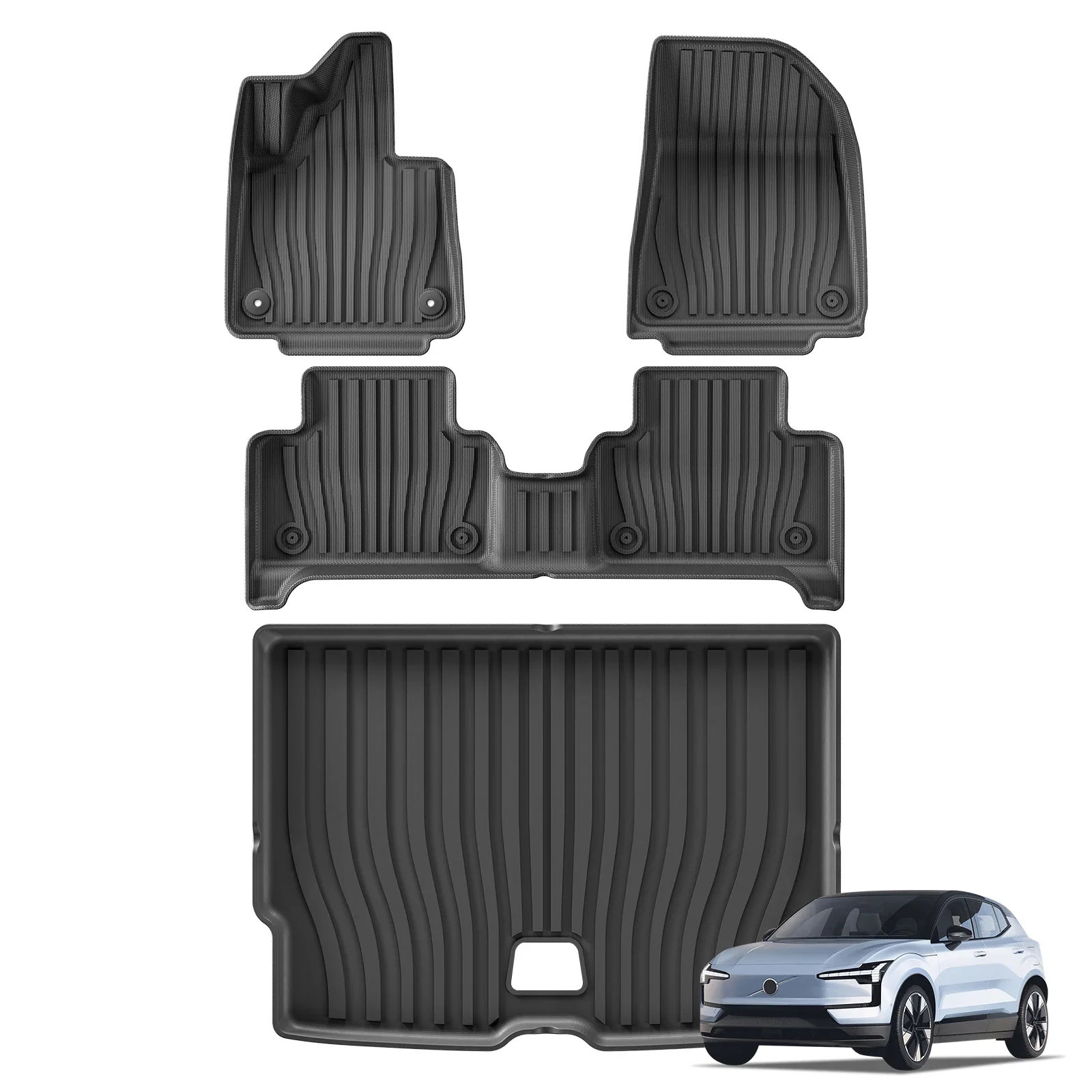 for Volvo EX30 2024 2025 Car Floor Mats Cargo Liner Trunk Pad TPE 3D Foot Mat Waterproof Odorless Tray Set BLACK
for Volvo EX30 2024 2025 Car Floor Mats Cargo Liner Trunk Pad TPE 3D Foot Mat Waterproof Odorless Tray Set BLACK