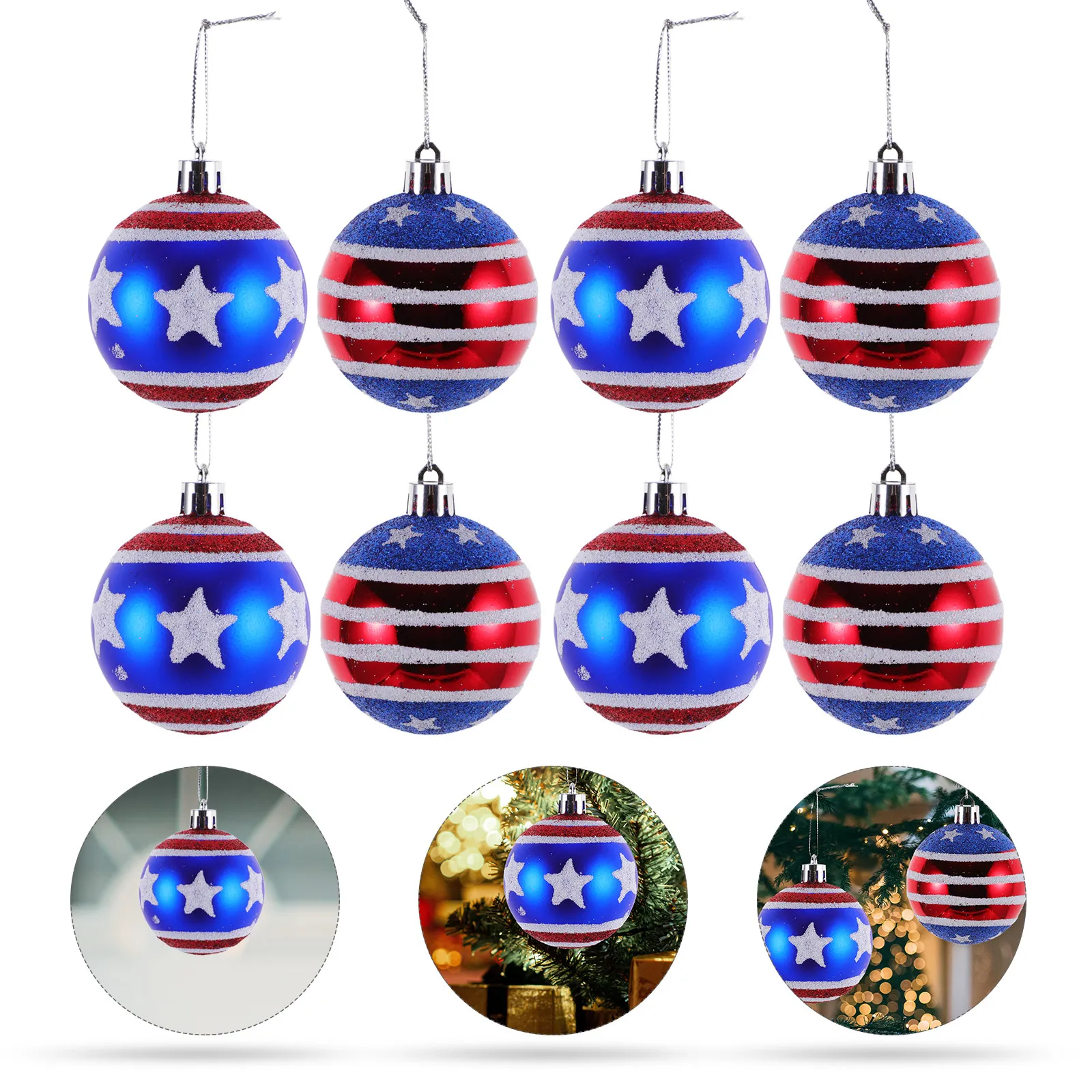 Набор из 12 подвесных шаров-украшений ко Дню независимости: красно-белые флаги, праздничные подвески для декора вечеринок
Набор из 12 подвесных шаров-украшений ко Дню независимости: красно-белые флаги, праздничные подвески для декора вечеринок