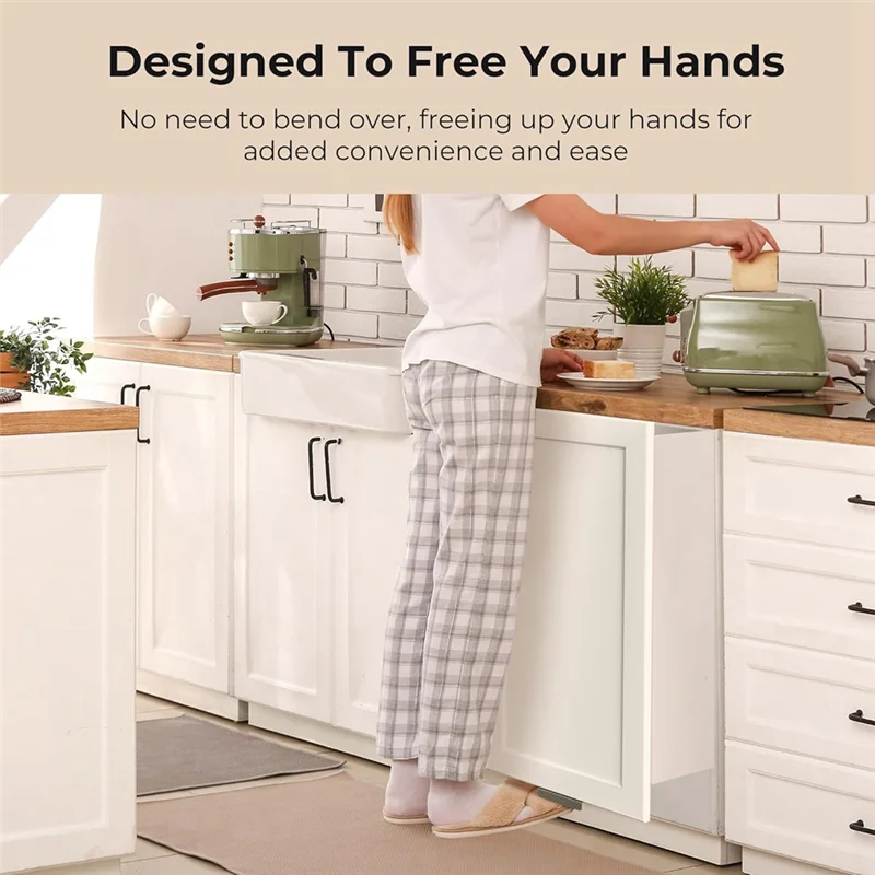 HFIL-2 Cabinet Foot Pull For Trash Drawer,Hands Garbage Drawer Foot Pull Handle,For Full Overlay Cabinet Door
HFIL-2 Cabinet Foot Pull For Trash Drawer,Hands Garbage Drawer Foot Pull Handle,For Full Overlay Cabinet Door
