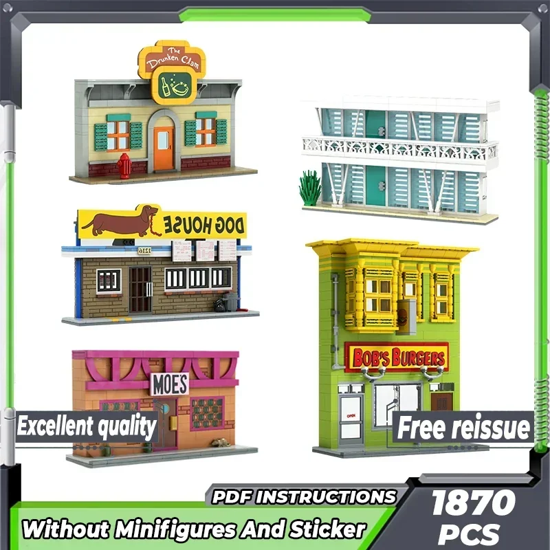 Popular Animation Model Moc Building Bricks Street View Series Technology Modular Blocks Gifts Christmas Toys DIY Sets Assembly
Popular Animation Model Moc Building Bricks Street View Series Technology Modular Blocks Gifts Christmas Toys DIY Sets Assembly