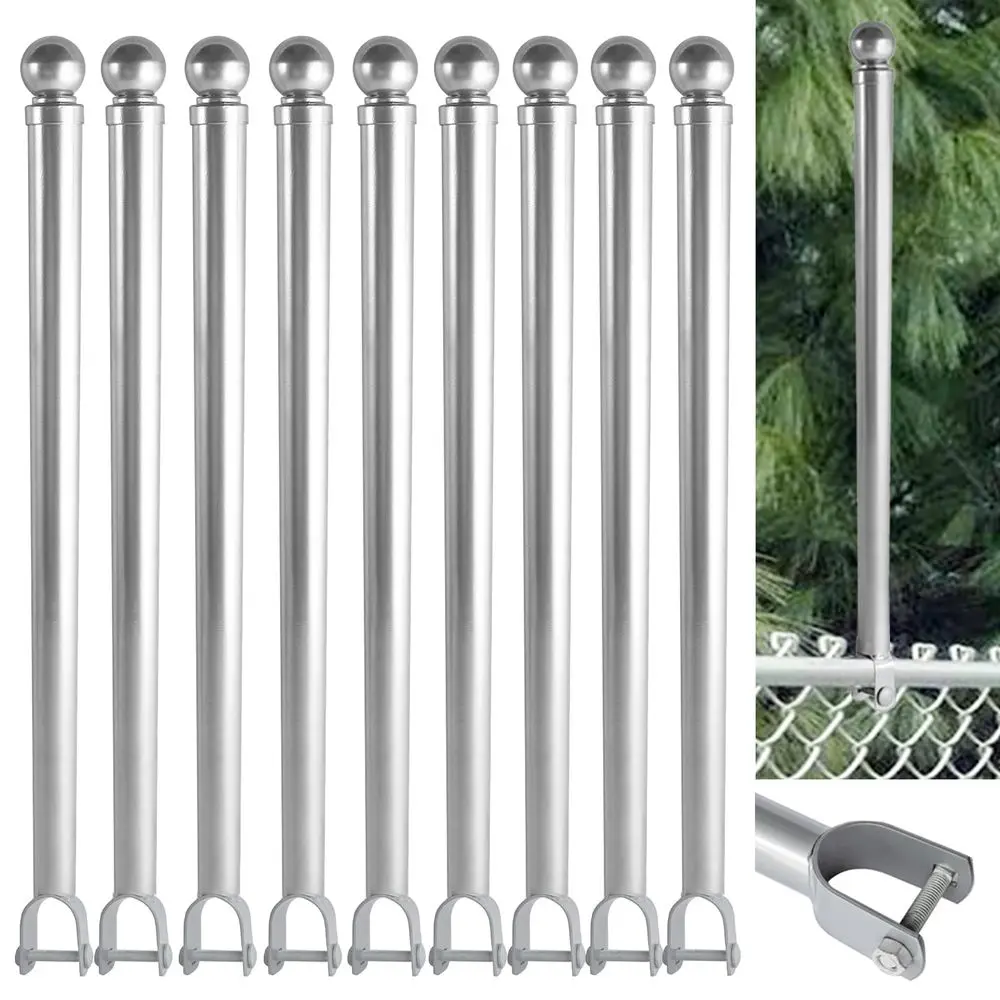 Pack 13 8 Chain Link Fence Extender, 25.2 Extension Height, U Bracket Design Patented Product, Galvanized Steel for top of Fenc
Pack 13 8 Chain Link Fence Extender, 25.2 Extension Height, U Bracket Design Patented Product, Galvanized Steel for top of Fenc