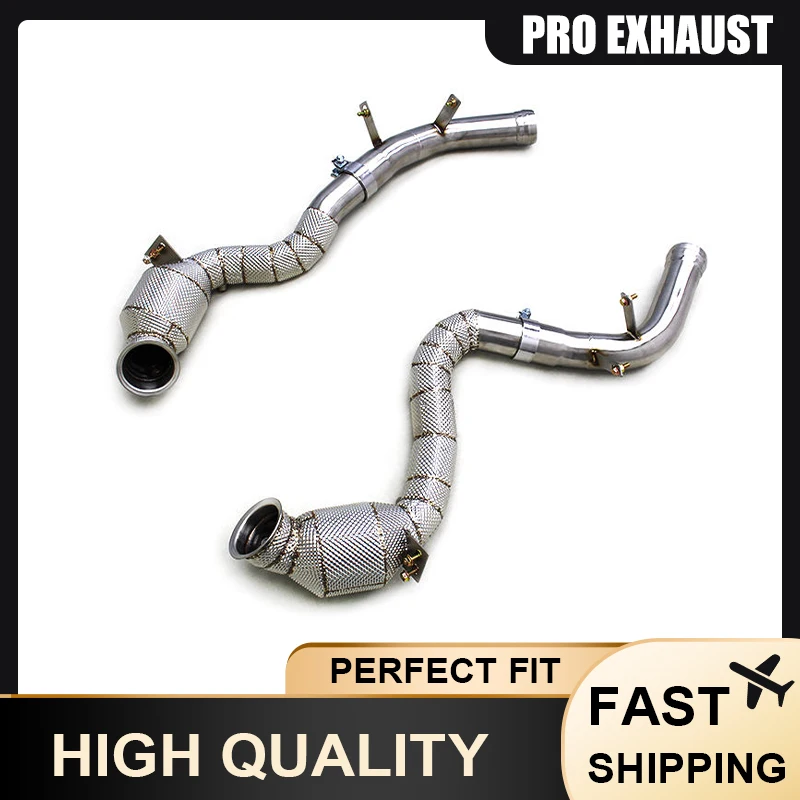 PRO Exhaust System for Mercedes-Benz AMG GT63/GT63S /E63S W213 4.0T SS304 Downpipe with Catalytic Converter Auto Exhaust Parts
PRO Exhaust System for Mercedes-Benz AMG GT63/GT63S /E63S W213 4.0T SS304 Downpipe with Catalytic Converter Auto Exhaust Parts