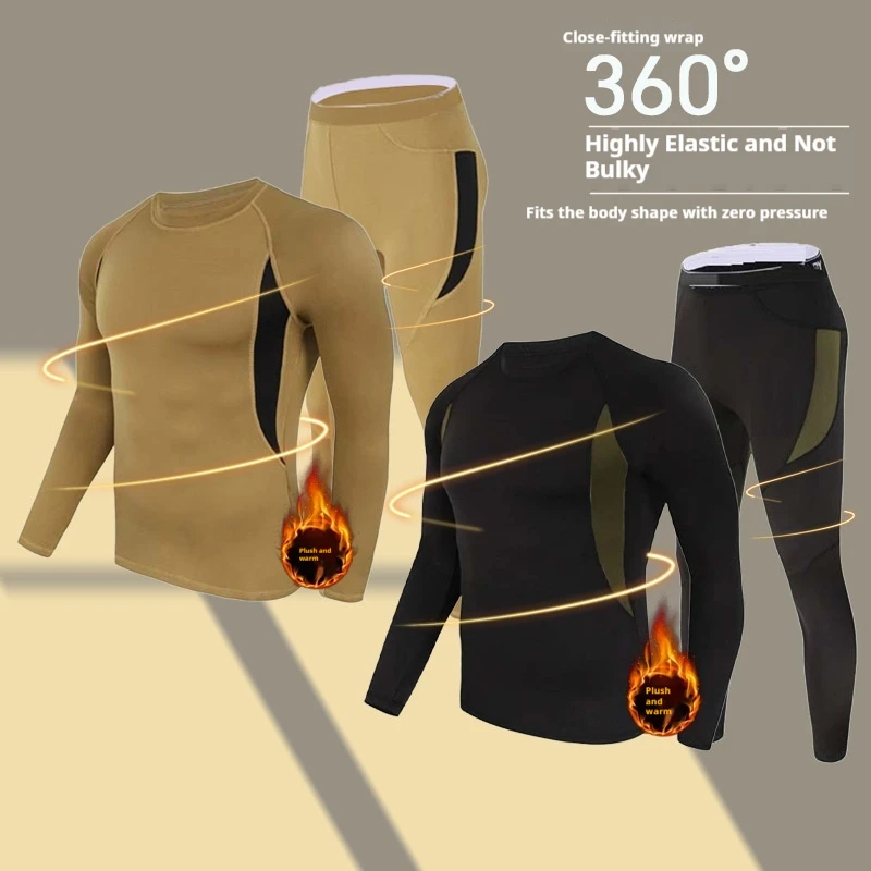 Mens Outdoor Cycling Tactical Fleece Quick Dry Warm Underwear Fitness Shaping Tight Functional Training Set Winter suit men
Mens Outdoor Cycling Tactical Fleece Quick Dry Warm Underwear Fitness Shaping Tight Functional Training Set Winter suit men