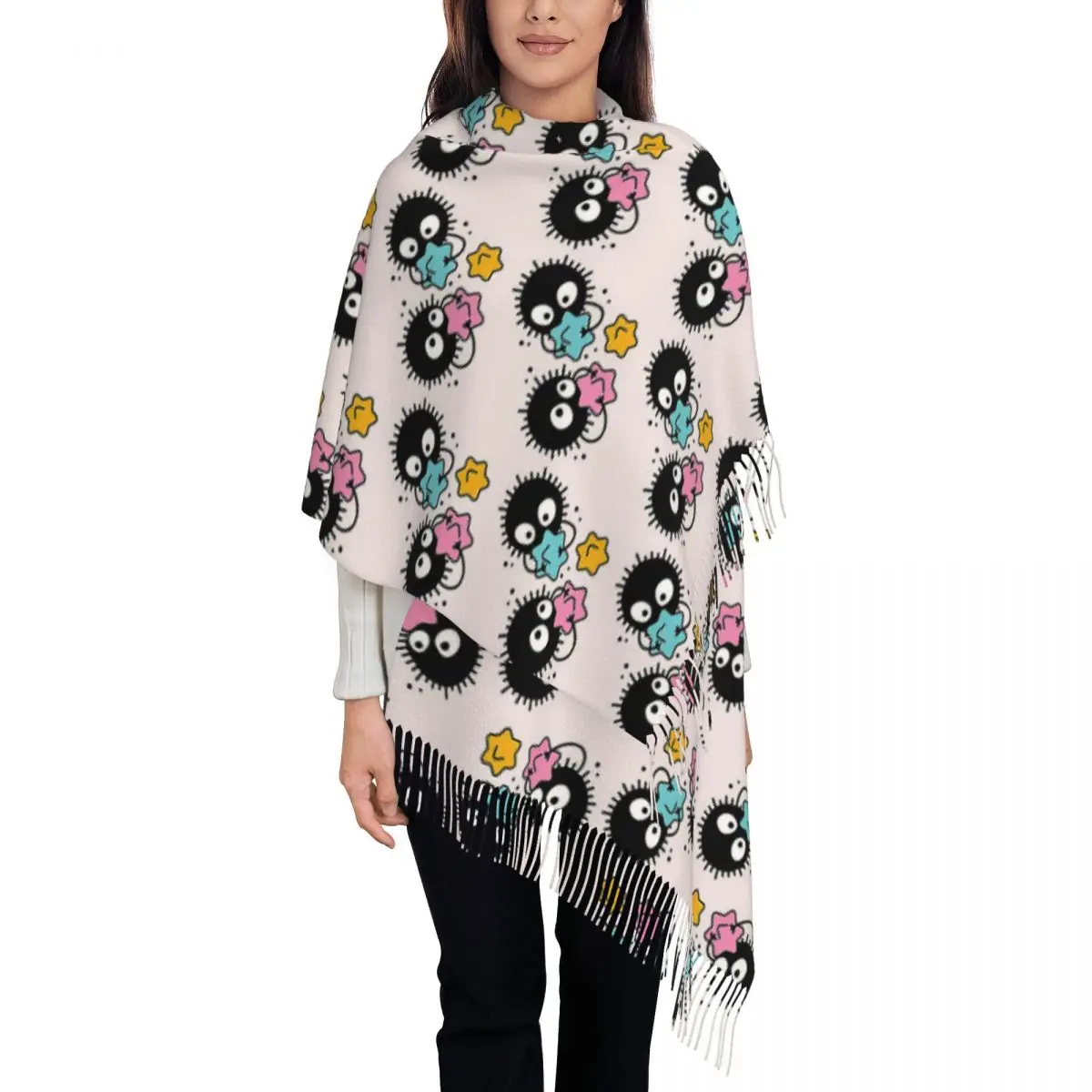 Soot Studio Ghibli Scarf Tassel Scarves Women Soft Warm Shawls and Wraps Large Fall Winter Shawl Wrap
Soot Studio Ghibli Scarf Tassel Scarves Women Soft Warm Shawls and Wraps Large Fall Winter Shawl Wrap