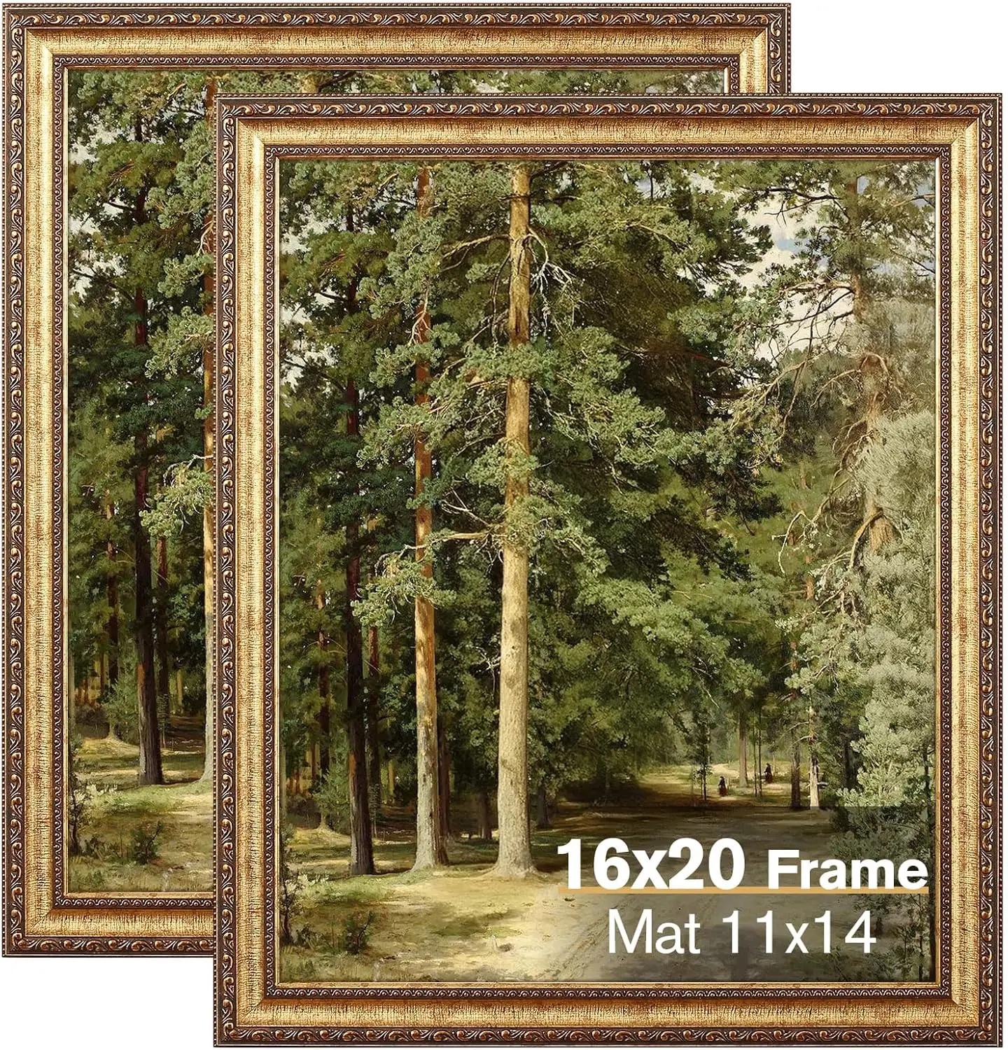 16x20 Gold Picture Frame, 2 Pack Ornate Vintage Frames for Wall or Tabletop Display, 16x20 Photo Frame with Plexiglass, Display
16x20 Gold Picture Frame, 2 Pack Ornate Vintage Frames for Wall or Tabletop Display, 16x20 Photo Frame with Plexiglass, Display