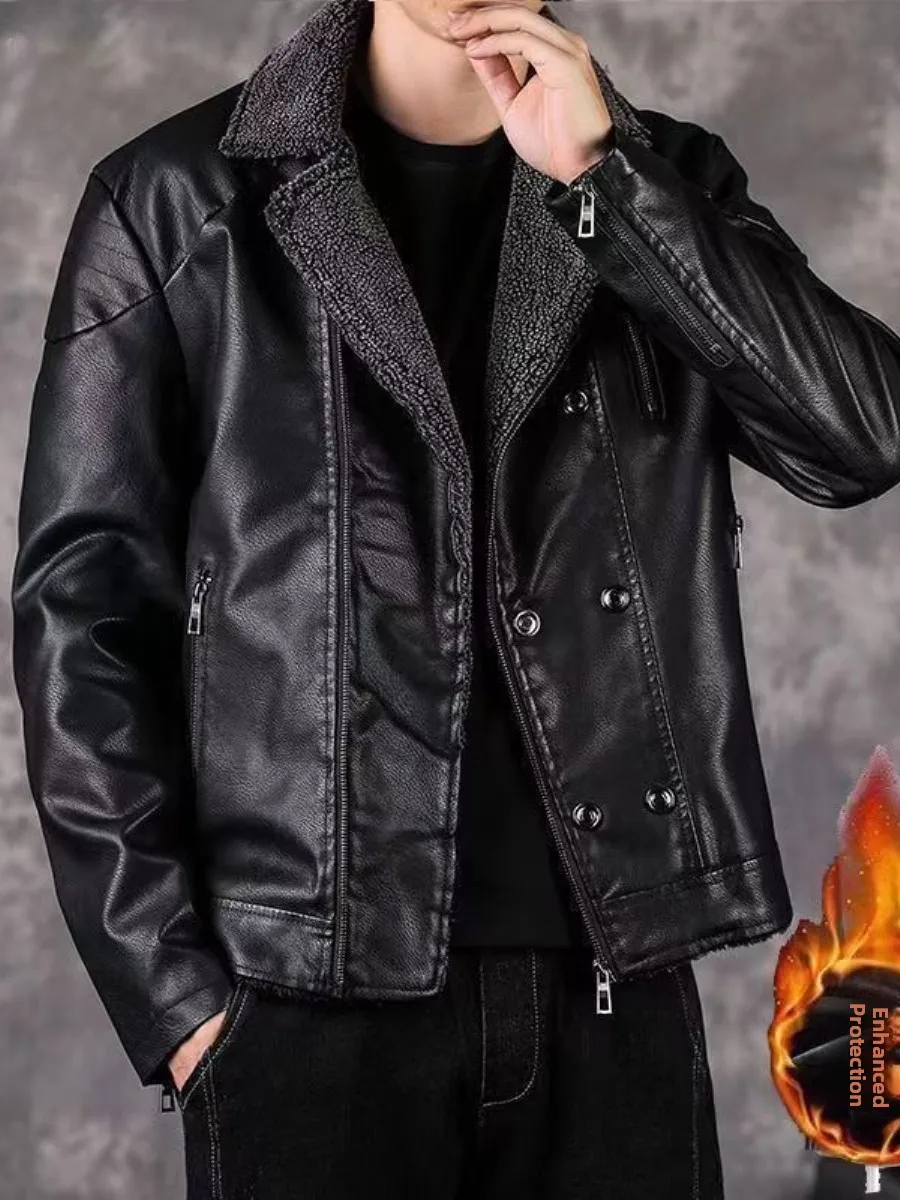 Thiened Fce Lined Men's Biker Jaet Faionable Korean Sle Motorcycle Clothes Outerwear for Men Cleanfit Sle Long S...
Thiened Fce Lined Men's Biker Jaet Faionable Korean Sle Motorcycle Clothes Outerwear for Men Cleanfit Sle Long S...