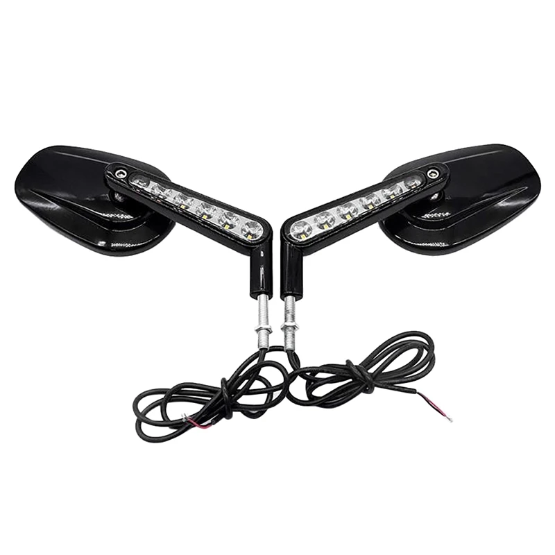 Black Rear Side View Mirrors Mirror LED Turn Signals Light For Touring Road King Classic V-ROD VRSCF Sportster Deluxe
Black Rear Side View Mirrors Mirror LED Turn Signals Light For Touring Road King Classic V-ROD VRSCF Sportster Deluxe