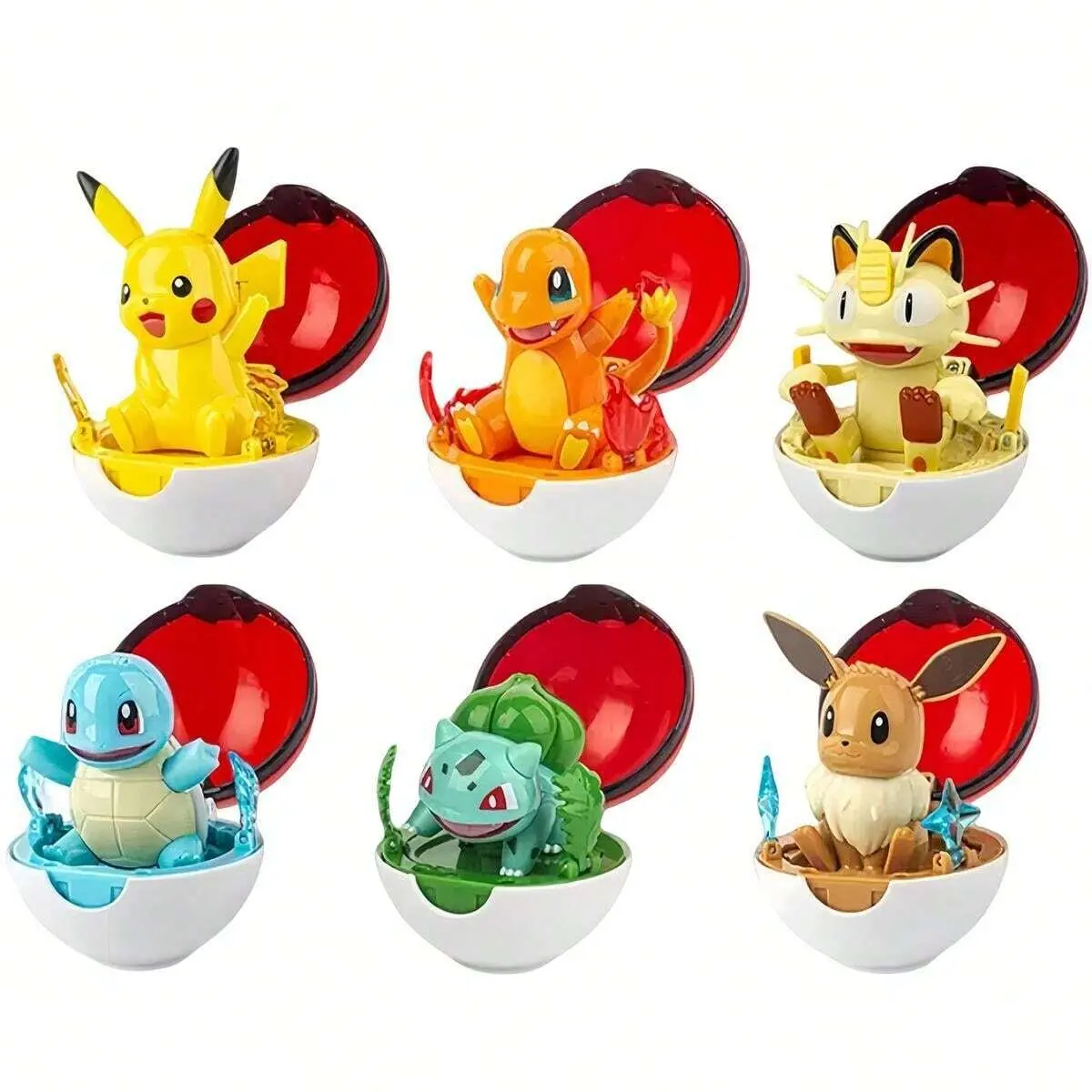 6 Styles Pokemon Deformable Doll Toys Pikachu Squirtle Eevee Bulbasaur Meowth Charmander Anime Doll Model Collectible Toys Gifts
6 Styles Pokemon Deformable Doll Toys Pikachu Squirtle Eevee Bulbasaur Meowth Charmander Anime Doll Model Collectible Toys Gifts