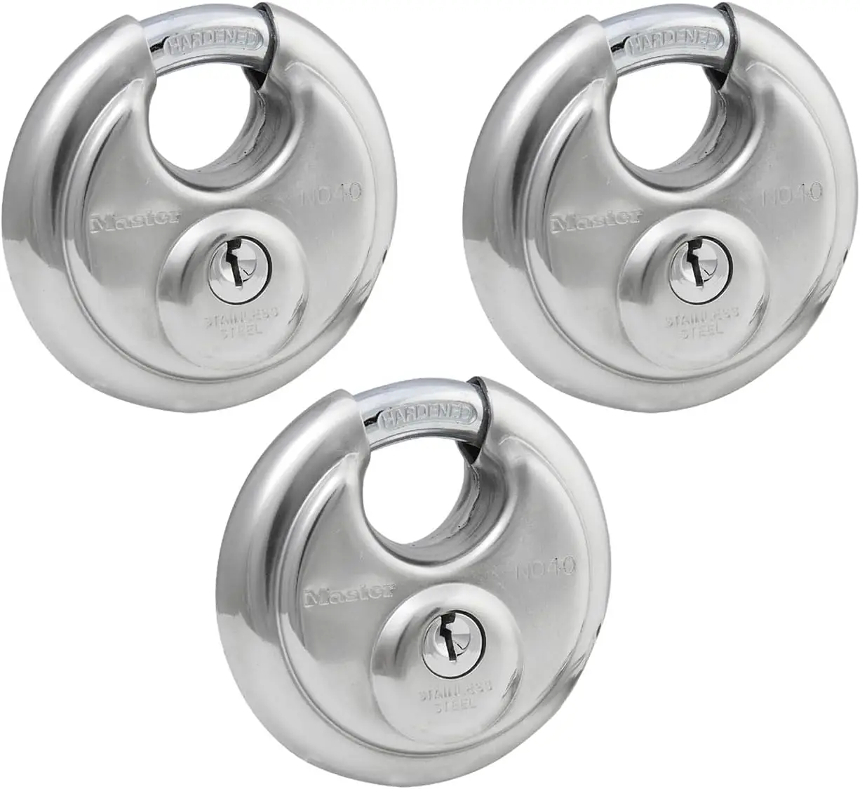 Набор из 3 навесных замков из нержавеющей стали с защитным кожухом, корпус шириной 2-3/4 дюйма для надежного хранения
Набор из 3 навесных замков из нержавеющей стали с защитным кожухом, корпус шириной 2-3/4 дюйма для надежного хранения