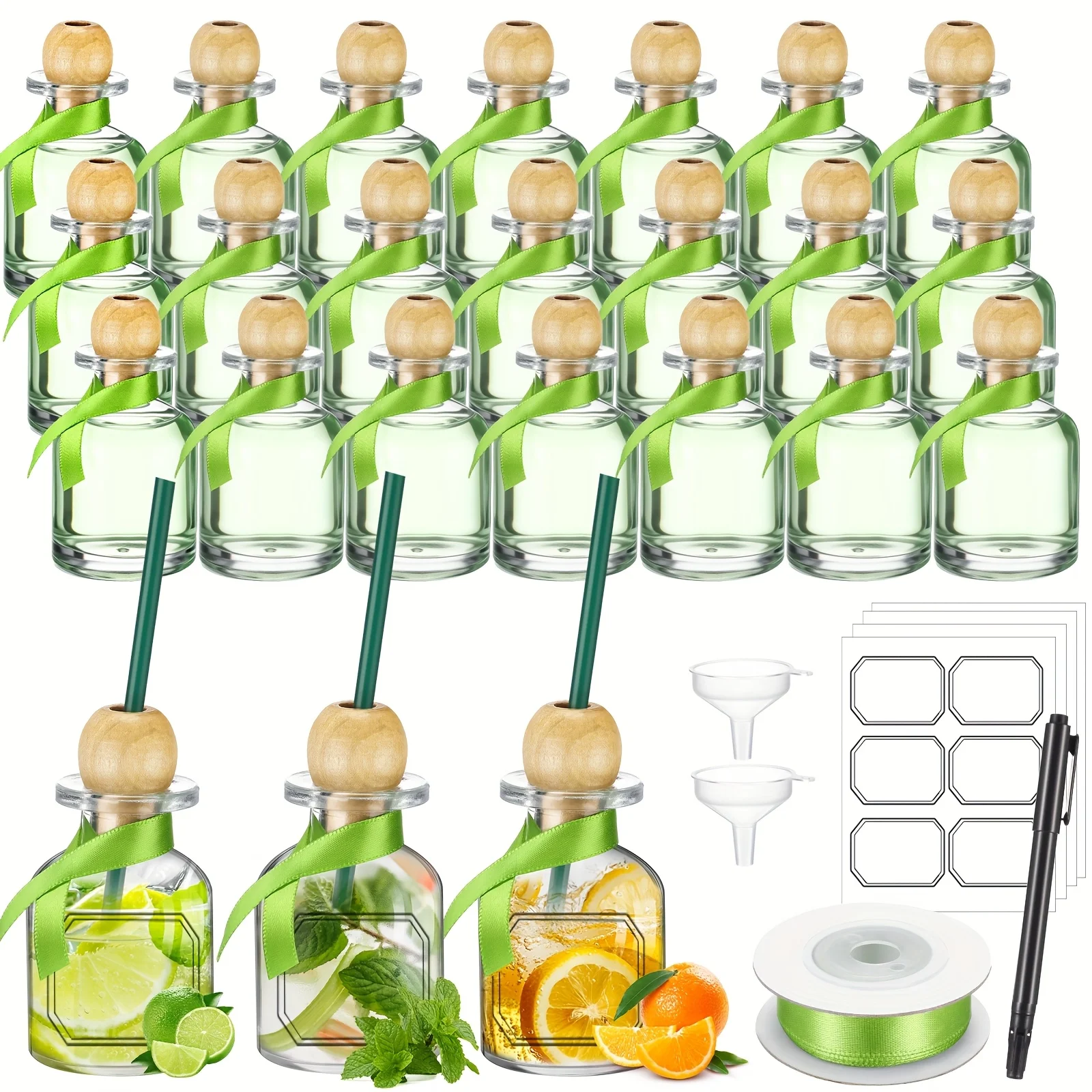 24pcs Shot Glasses Patron Bottles with Cork Straw 1. 7oz Mini Empty Tequila Bottles for Drinks Small Reusable Clear Glass Patron Shot Cups with Silk Ribbon Wedding Party Favors (50ml)
24pcs Shot Glasses Patron Bottles with Cork Straw 1. 7oz Mini Empty Tequila Bottles for Drinks Small Reusable Clear Glass Patron Shot Cups with Silk Ribbon Wedding Party Favors (50ml)