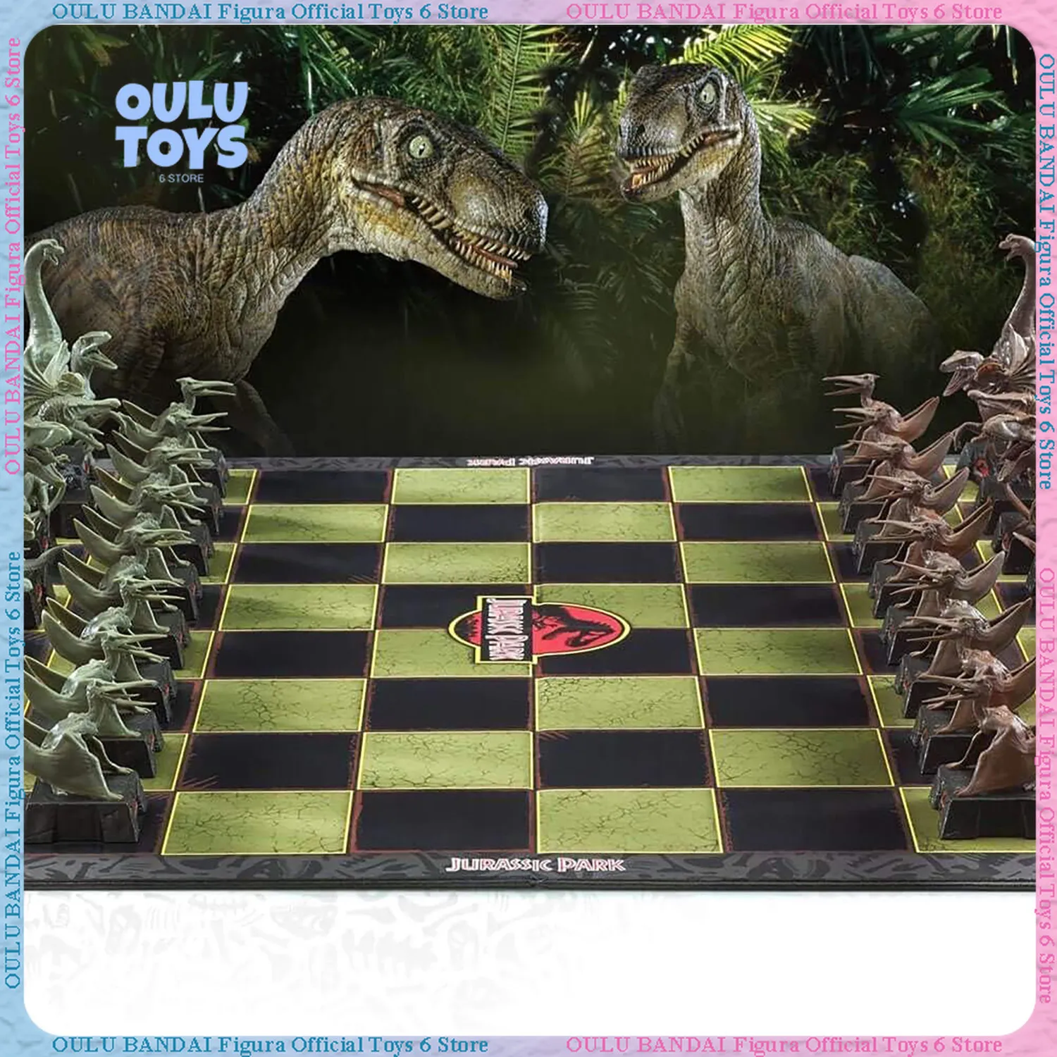 Jurassic Park International Chess Board Game, Dinosaur Pieces Toy, Educational Puzzle Toy, Official Licensed Version
Jurassic Park International Chess Board Game, Dinosaur Pieces Toy, Educational Puzzle Toy, Official Licensed Version