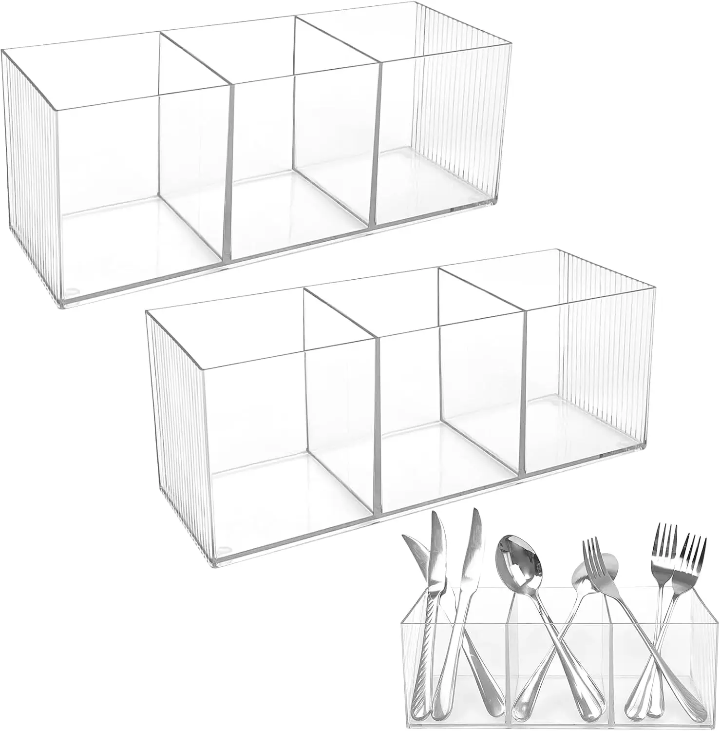Large Cutlery Storage Organizer, Plastic Cutlery Utensil Holder Storage Organizer Caddy for Kitchen
Large Cutlery Storage Organizer, Plastic Cutlery Utensil Holder Storage Organizer Caddy for Kitchen
