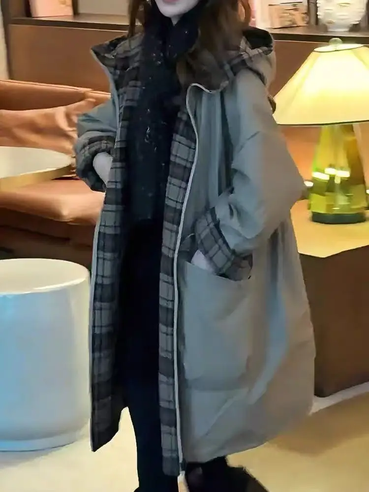 Теплая хлопковая куртка-жакет женская свободного кроя средней длины, зимняя модная, в стиле кэжуал, не объемная, комфортная, хлопковая верхняя одежда
Теплая хлопковая куртка-жакет женская свободного кроя средней длины, зимняя модная, в стиле кэжуал, не объемная, комфортная, хлопковая верхняя одежда