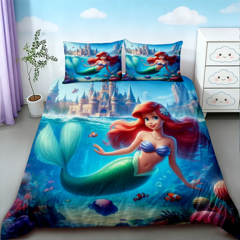 Kids Mermaid Duvet Cover Cartoon Beautiful Bedding Set Quilt Cover Full Single Size for Teens Bedroom Home Gifts
Kids Mermaid Duvet Cover Cartoon Beautiful Bedding Set Quilt Cover Full Single Size for Teens Bedroom Home Gifts