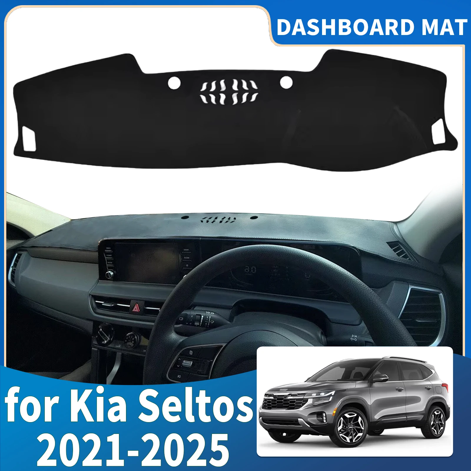 fit for Kia Seltos KX3 2021 2022 2023 2024 2025 Accessories Car Dashmat Dashboard Cover Pad DashMat Sunshade Protective Carpet
fit for Kia Seltos KX3 2021 2022 2023 2024 2025 Accessories Car Dashmat Dashboard Cover Pad DashMat Sunshade Protective Carpet