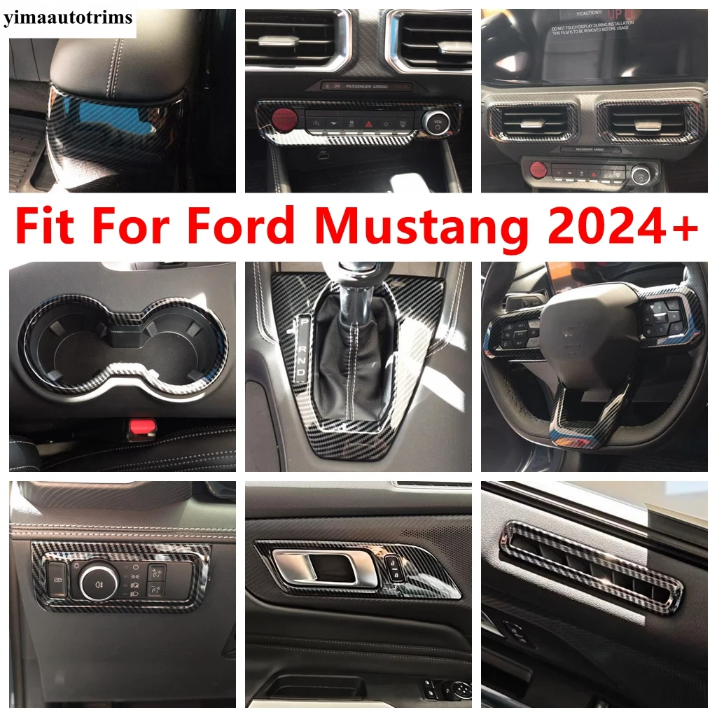 Window Lift / Head Lamp / Steering Wheel / Gear Shift Panel / Water Cup / Air Cover Trim Accessories For Ford Mustang 2024 2025
Window Lift / Head Lamp / Steering Wheel / Gear Shift Panel / Water Cup / Air Cover Trim Accessories For Ford Mustang 2024 2025