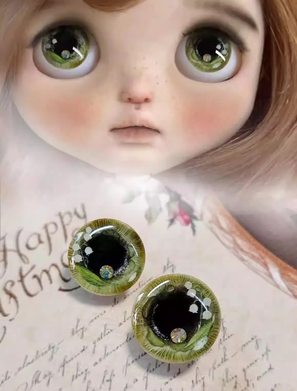 Dula Handmade Three-dimensional glue hand engraving Lily of the valley Magnetism Eyepiece Eye Chips Blythe Bjd Doll Accessories
Dula Handmade Three-dimensional glue hand engraving Lily of the valley Magnetism Eyepiece Eye Chips Blythe Bjd Doll Accessories