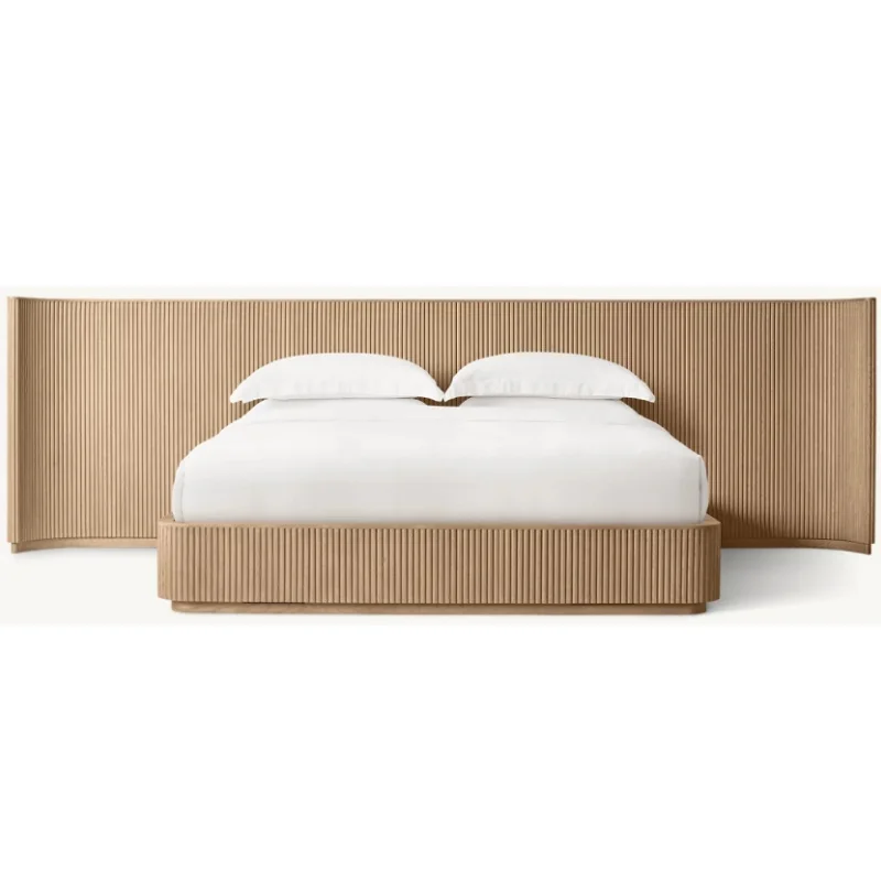 Luxury Indoor Furniture Solid Wood White Oak Frame Bedroom Modern Extended Shelter Bed
Luxury Indoor Furniture Solid Wood White Oak Frame Bedroom Modern Extended Shelter Bed
