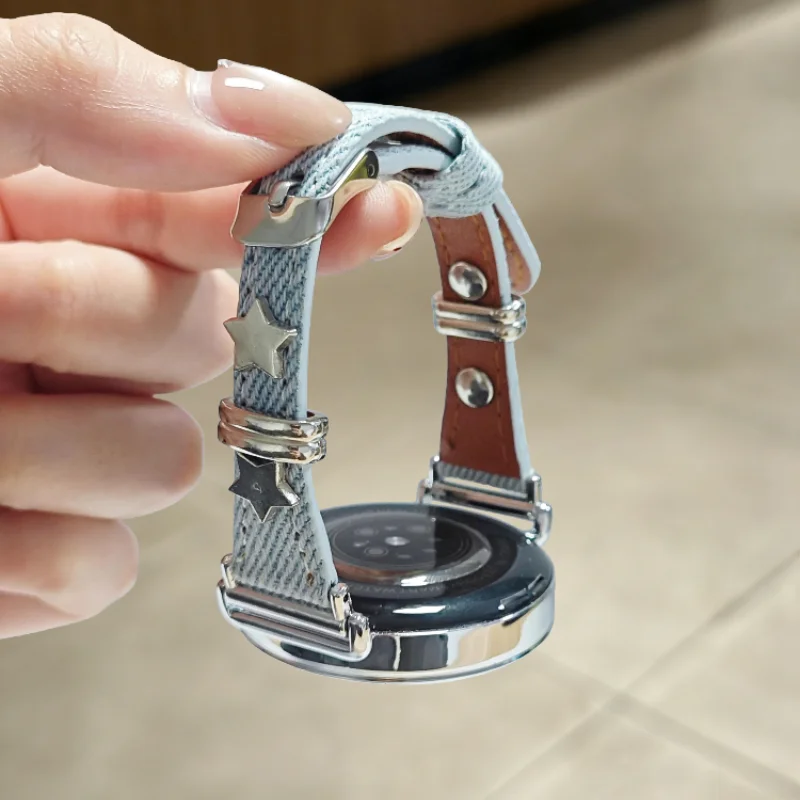 The niche leather strap is suitable for Huawei GT5/GT5 Pro/GT4/GT2/3/4 22mm/20mm/18mm fashionable strap
The niche leather strap is suitable for Huawei GT5/GT5 Pro/GT4/GT2/3/4 22mm/20mm/18mm fashionable strap
