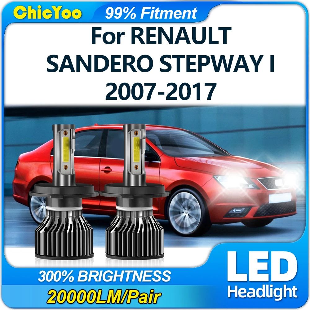 120W Car LED Headlight Bulb 20000LM Super Bright Auto Lamps 12V For RENAULT SANDERO STEPWAY I 2007-2017 2018 2019 2020 2021 2022
120W Car LED Headlight Bulb 20000LM Super Bright Auto Lamps 12V For RENAULT SANDERO STEPWAY I 2007-2017 2018 2019 2020 2021 2022