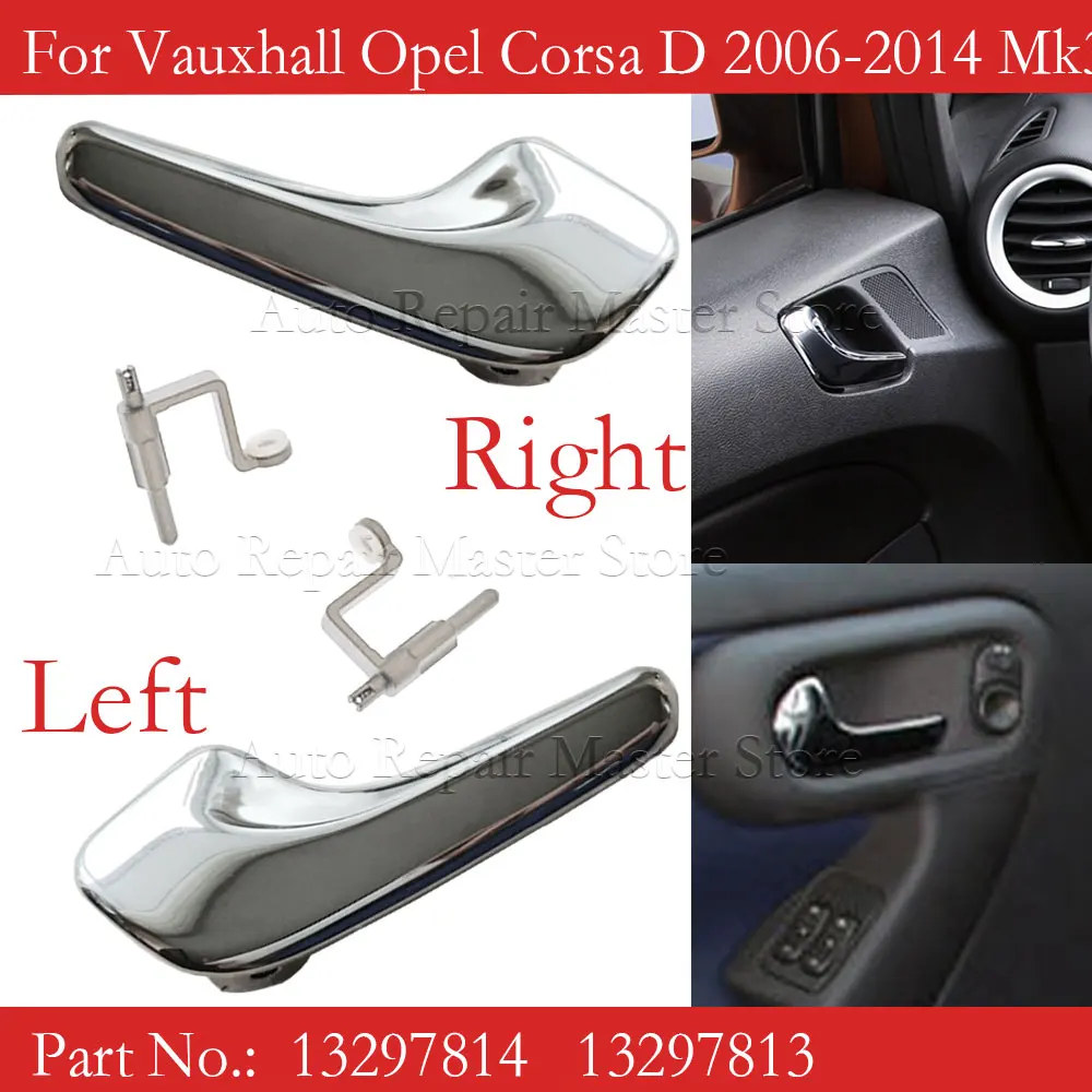 Car Left Right Interior Door Handle 13297813 13297814 For Vauxhall Opel Corsa D 2006-2014 Mk3 / Hatchback
Car Left Right Interior Door Handle 13297813 13297814 For Vauxhall Opel Corsa D 2006-2014 Mk3 / Hatchback