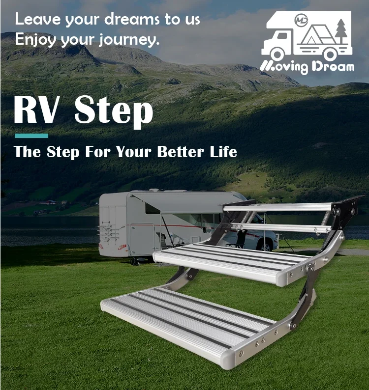 Wholesale Aluminum Alloy Drop Down Folding RV Three Steps Stairs for Camper RV Motorhome Trailers Caravan
Wholesale Aluminum Alloy Drop Down Folding RV Three Steps Stairs for Camper RV Motorhome Trailers Caravan