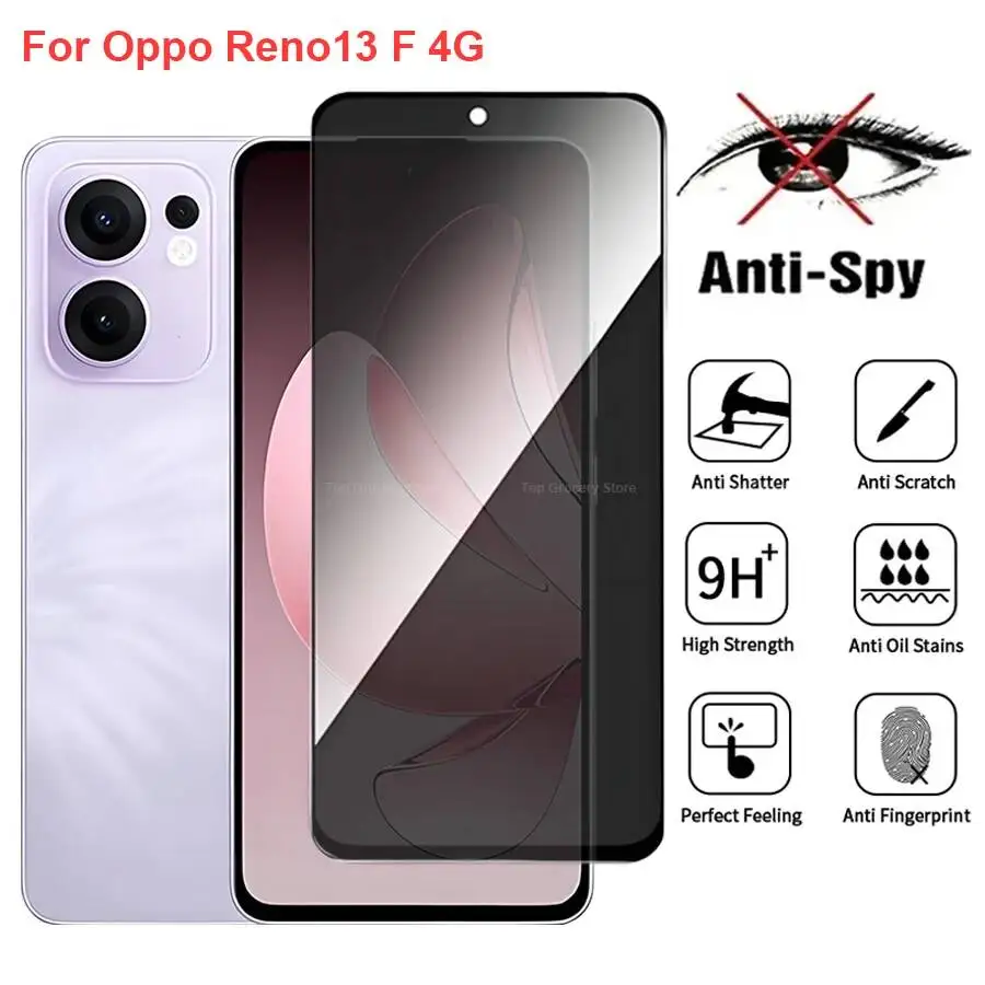 CPH2701 Anti Spy Privacy Tempered Glass Screen Protector Compatible For Oppo Reno13f 4G Phone Film
CPH2701 Anti Spy Privacy Tempered Glass Screen Protector Compatible For Oppo Reno13f 4G Phone Film
