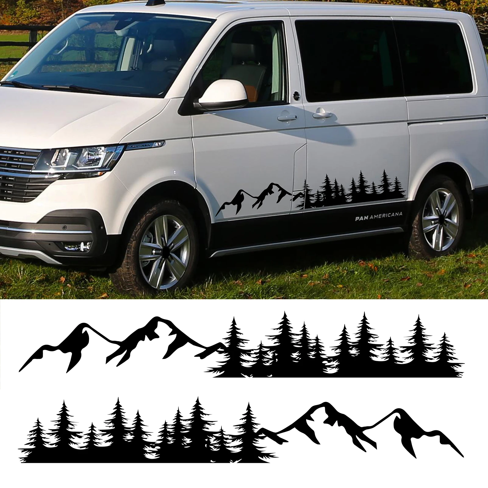 2PCS Car Door Side Stickers 200*30CM Mountain Forest Decal For Camper Rv Motorhome Vinyl Body Side Decor Accessories
2PCS Car Door Side Stickers 200*30CM Mountain Forest Decal For Camper Rv Motorhome Vinyl Body Side Decor Accessories