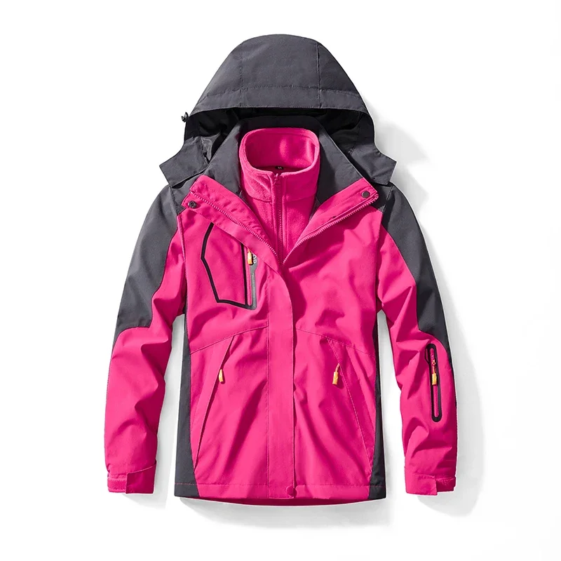 Unisex Fleece Lined Warm Hooded Two-pieces Sets 3 in 1 Jacket Men's Coat Waterproof Jacket Outdoor Hiking Hooded Windbreaker
Unisex Fleece Lined Warm Hooded Two-pieces Sets 3 in 1 Jacket Men's Coat Waterproof Jacket Outdoor Hiking Hooded Windbreaker