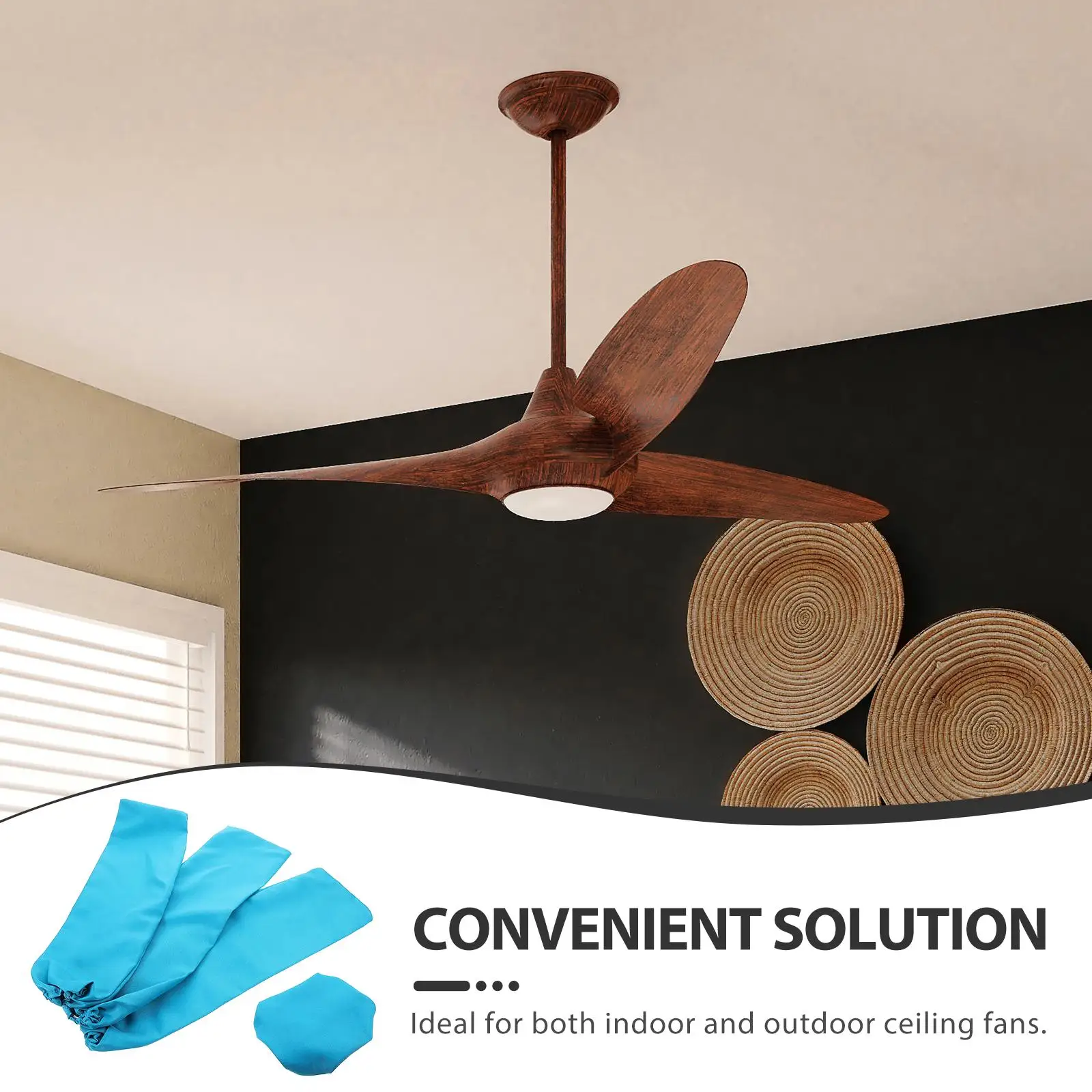 4 Pcs Dust Cover for Ceiling Fan Blades Easy Installation Wide Applicability Barrel Fan Protector Cloth
4 Pcs Dust Cover for Ceiling Fan Blades Easy Installation Wide Applicability Barrel Fan Protector Cloth
