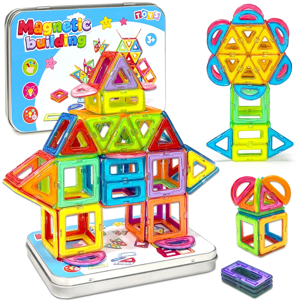 56PCS Medium Size Magnetic Building Blocks DIY Magnets Construction STEM Toys Montessori Learning Educational Gifts for Children
56PCS Medium Size Magnetic Building Blocks DIY Magnets Construction STEM Toys Montessori Learning Educational Gifts for Children