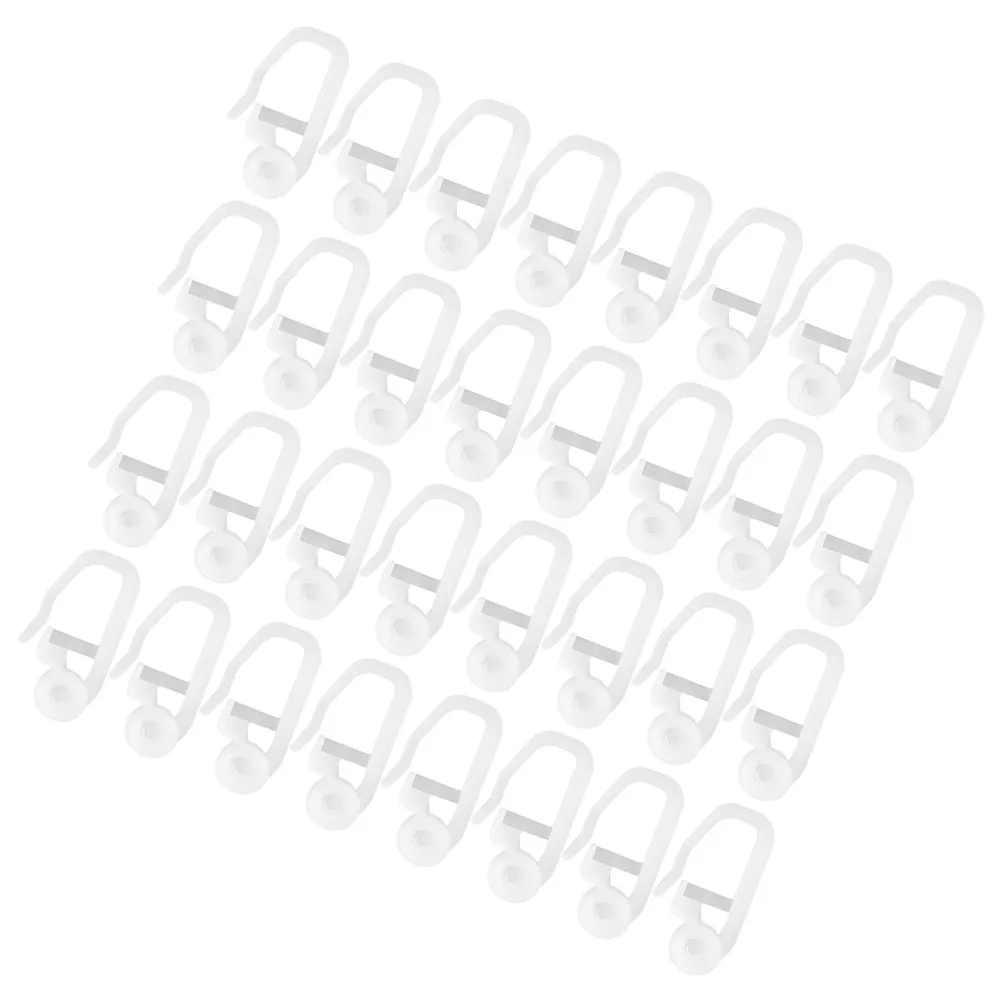 50pcs Pulley Accessories Plastic Sliding Hooks Shower Replacement Hooks Lightweight Easy Install for Bathroom Tub
50pcs Pulley Accessories Plastic Sliding Hooks Shower Replacement Hooks Lightweight Easy Install for Bathroom Tub