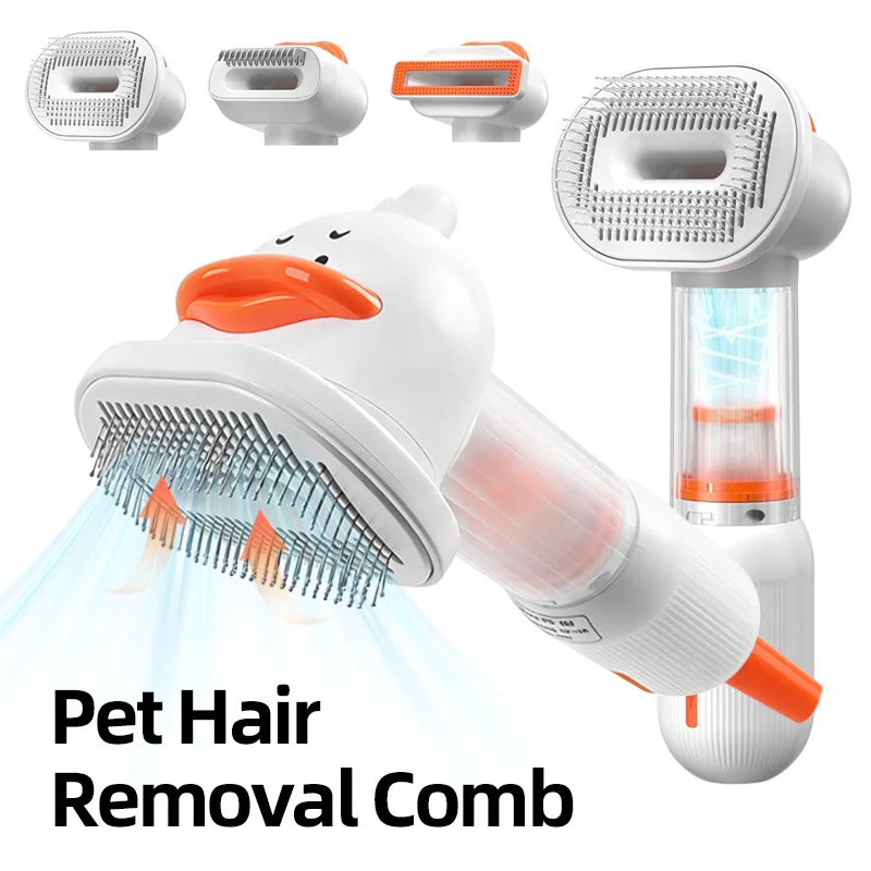 4-in-1 Pet Grooming Dryer Brush Dog Cat Hair Suction Dematting Comb Multifunctional Shedding Remover for Teddy Bichon
4-in-1 Pet Grooming Dryer Brush Dog Cat Hair Suction Dematting Comb Multifunctional Shedding Remover for Teddy Bichon