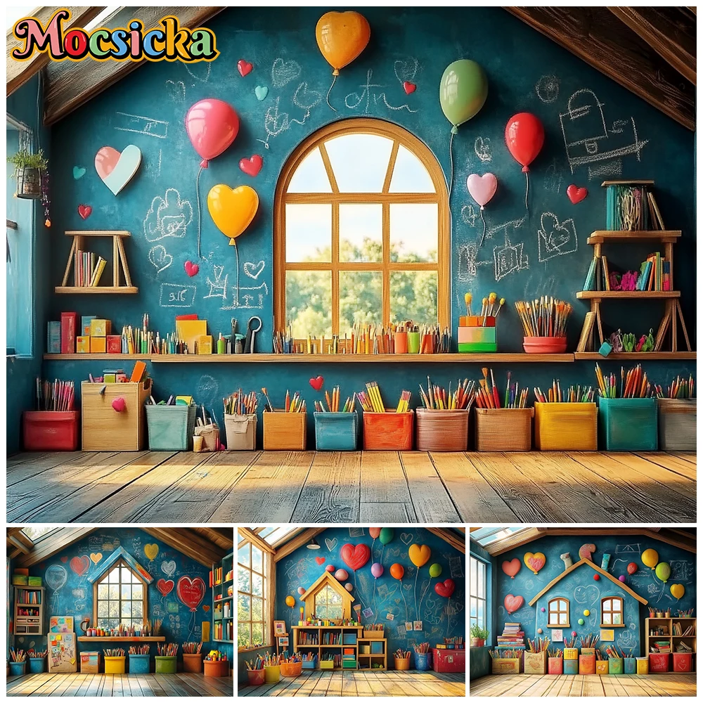 Mocsicka Photography Backdrop House Color Pen Painting Book Decoration Back School Student Portrait Studio Graduation Background
Mocsicka Photography Backdrop House Color Pen Painting Book Decoration Back School Student Portrait Studio Graduation Background
